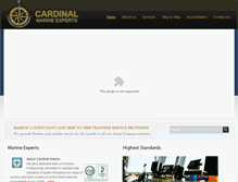 Tablet Screenshot of cardinal-marine.com